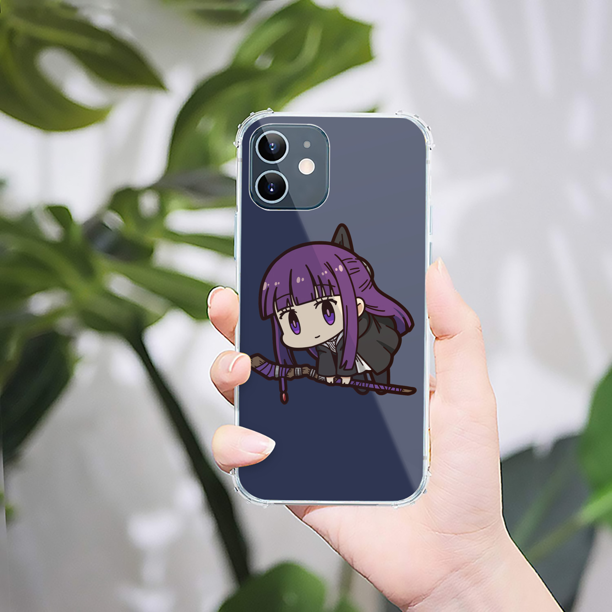 （画像用） 葬送のフリーレン Frieren 【iPhone 12シリーズ対応】透明スマホケース（クリアソフトケース）